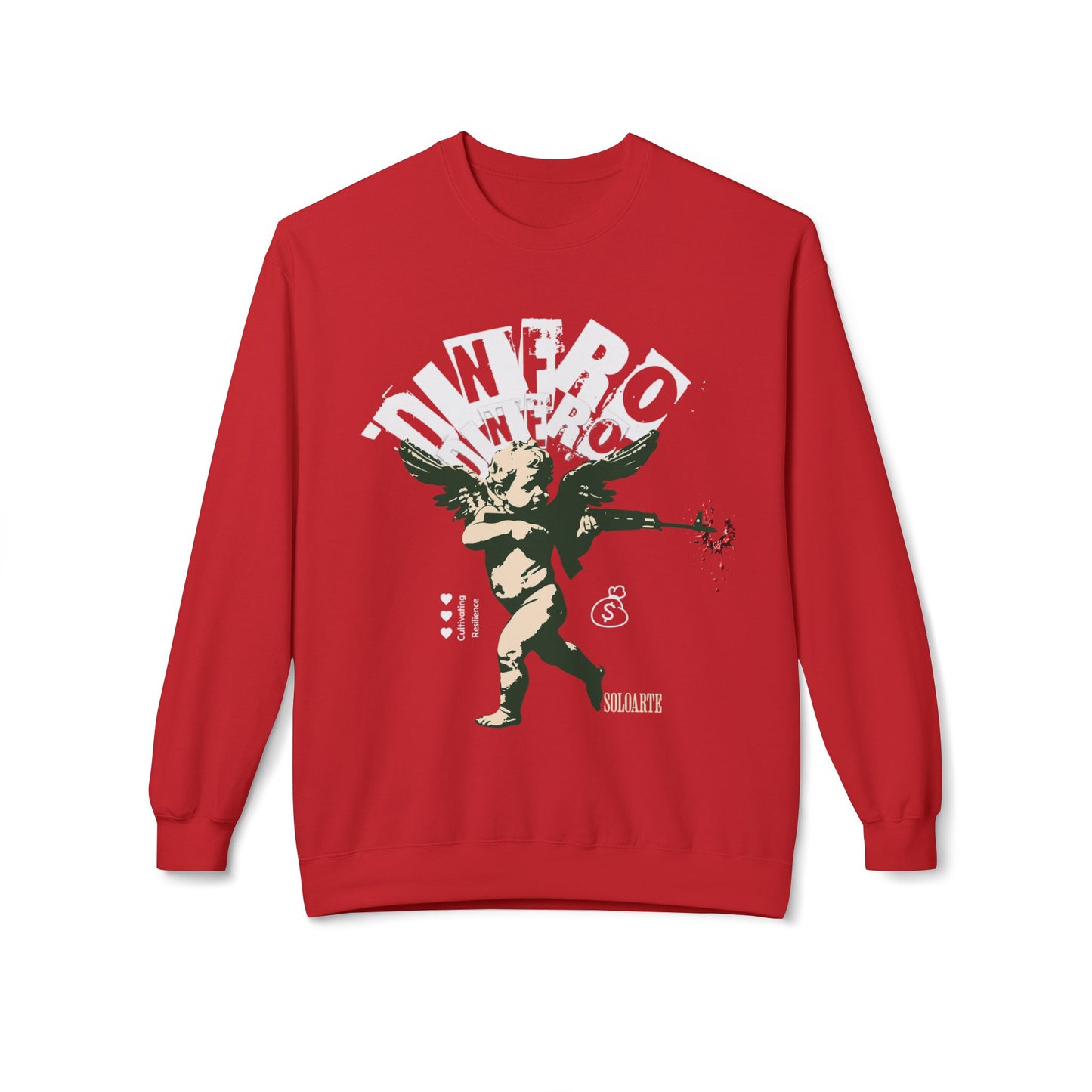 Unisex Sweatshirt Dinero Angel Design