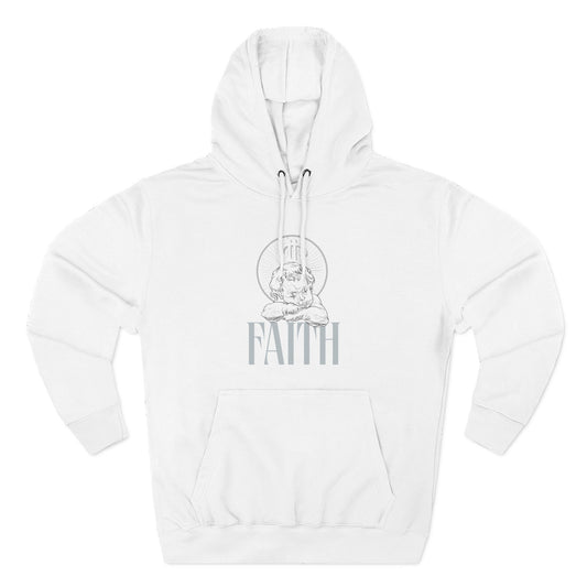 Faith Graphic Hoodie — Minimalist Angel Artwork by Soloarte